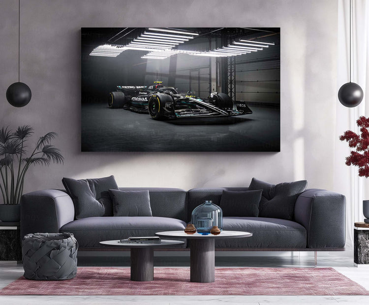 Mercedes AMG F1 W14 Metal Poster | High-Performance Racing Art