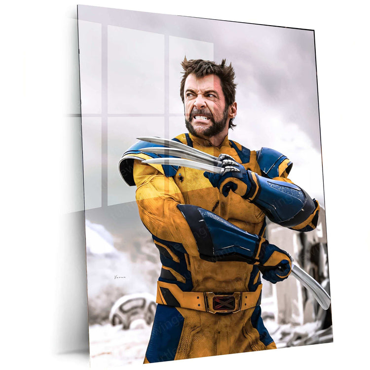 Wolverine Metal Poster – Marvel's Iconic X-Men Wall Art | Superhero Decor - TURTLEWINGS 