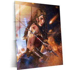 Wonder Woman Metal Poster – The Amazonian Warrior