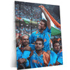 Historic Triumph - World Cup 2011 Winning Moment Metal Poster | Cricket History Wall Art | HD Print