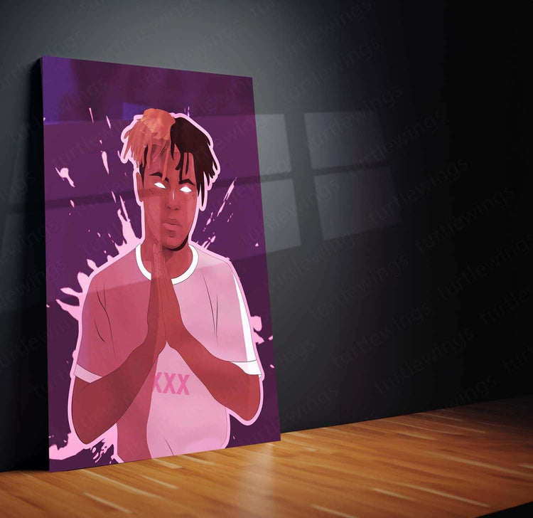 XXXTentacion Metal Poster – Iconic Rapper Wall Art | Tribute to the Legend - TURTLEWINGS 