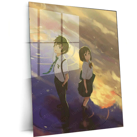 Your Name Metal Poster – A Timeless Anime Love Story - TURTLEWINGS 