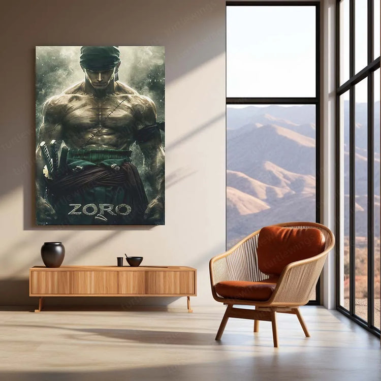 Roronoa Zoro One Piece Metal Poster 6 - TURTLEWINGS 