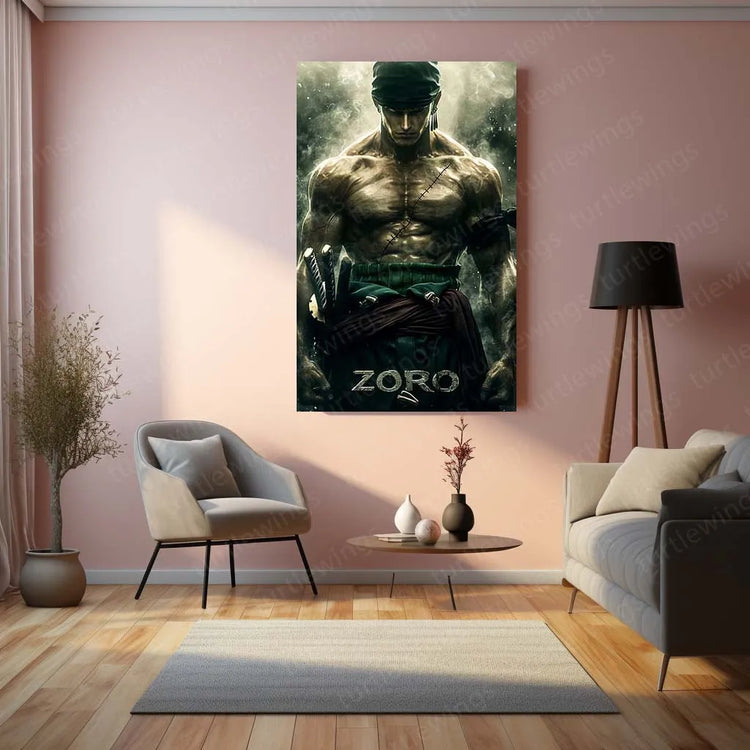 Roronoa Zoro One Piece Metal Poster 6 - TURTLEWINGS 