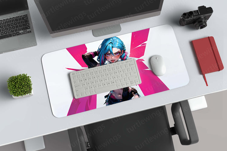 Jinx Deskmat - Arcane's Enigmatic Heroine 2