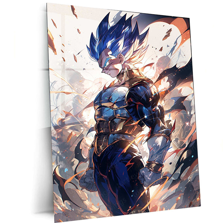 VEGETA – DbZ Metal Poster 6 - TURTLEWINGS 