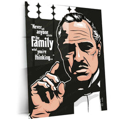 The Godfather Quote Metal Poster | 'Power and Respect