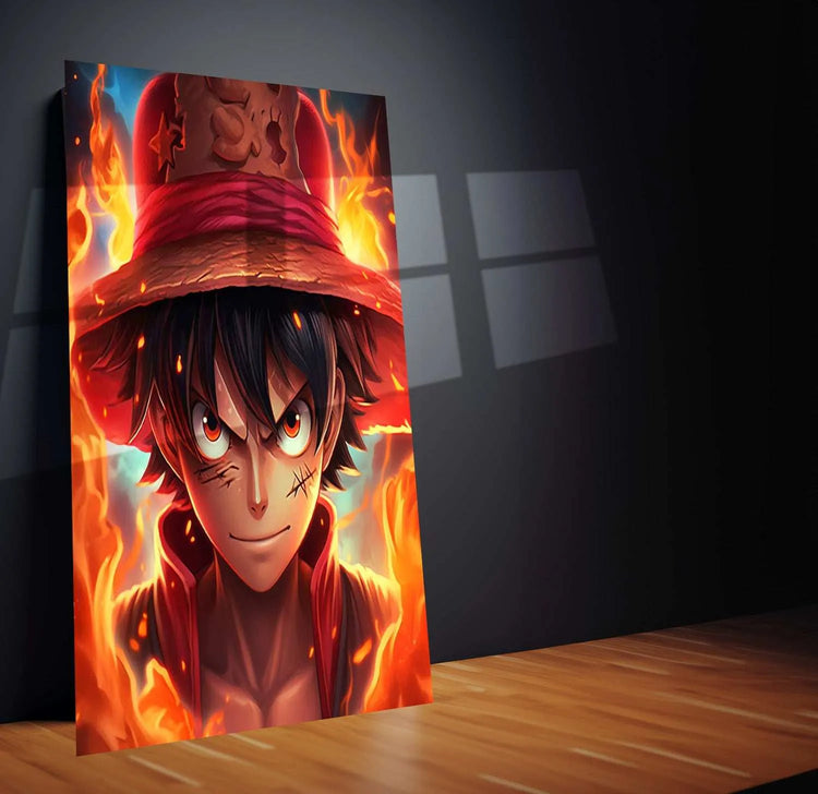 Monkey D. Luffy Metal Poster | One Piece Anime Wall Art | Pirate King Decor - TURTLEWINGS 