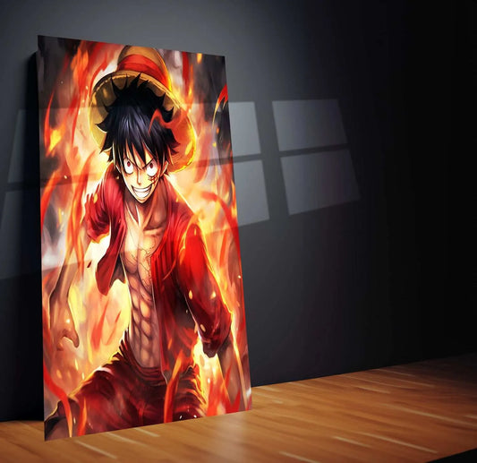 Monkey D. Luffy Metal Poster | One Piece Wall Art | Anime Pirate King Decor 2 - TURTLEWINGS 