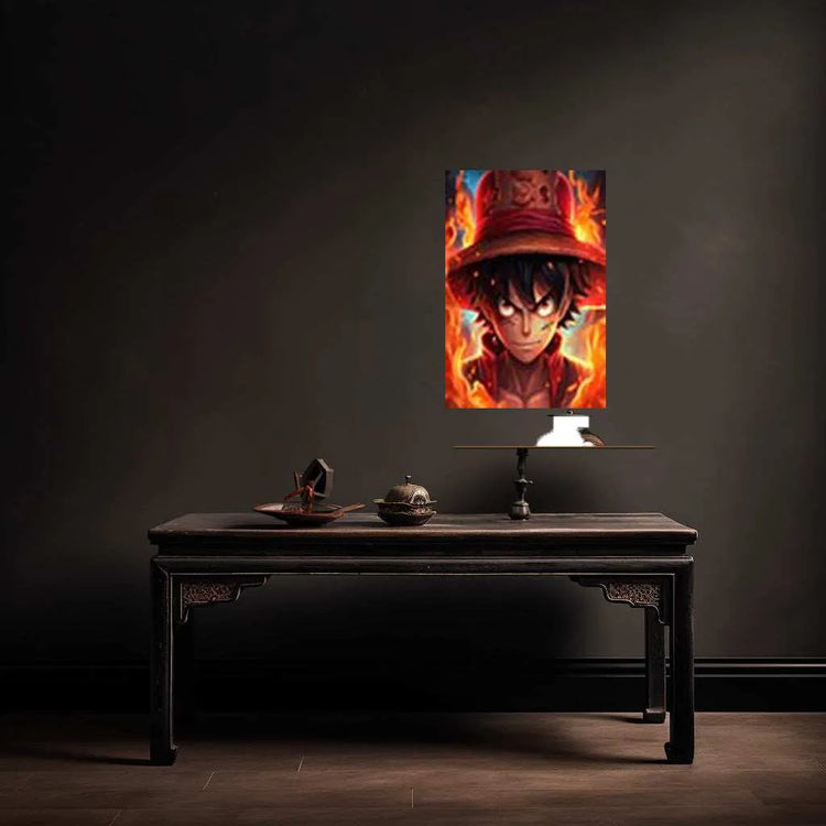 Monkey D. Luffy Metal Poster | One Piece Anime Wall Art | Pirate King Decor - TURTLEWINGS 