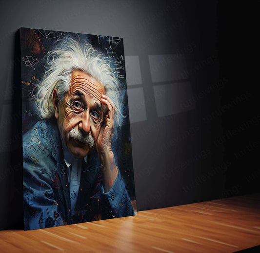 Albert Einstein Art Metal Poster - TURTLEWINGS 