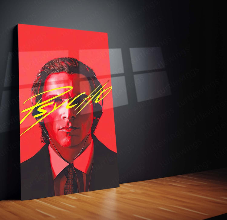 American Psycho: A Study in Contrasts Metal Poster | Turtlewings Cinematic Series