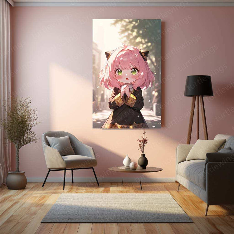 Anya Spy Family Metal Poster – Adorable Spy Family Art | Anime Wall Decor - TURTLEWINGS 