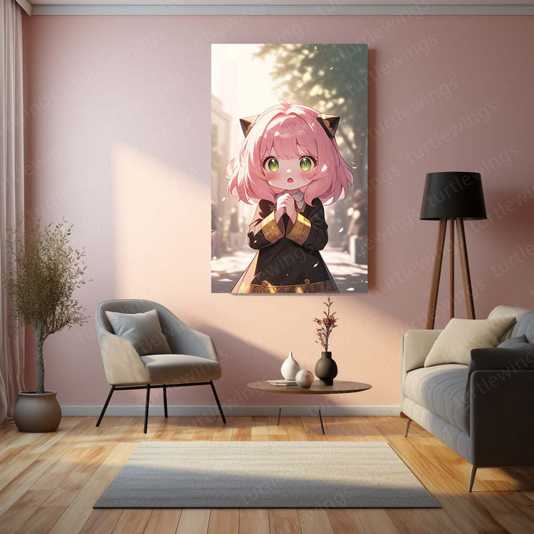 Anya Spy x Family Metal Poster | Cute Anime Character | HD Print