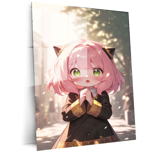 Anya Spy x Family Metal Poster | Cute Anime Character | HD Print