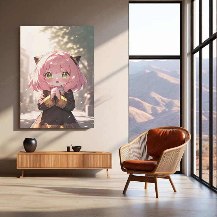 Anya Spy x Family Metal Poster | Cute Anime Character | HD Print