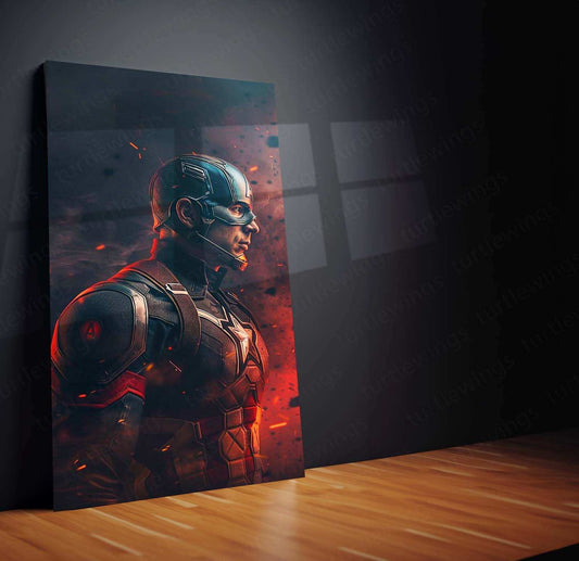 Captain America Metal Poster – The Shield of Justice - TURTLEWINGS 