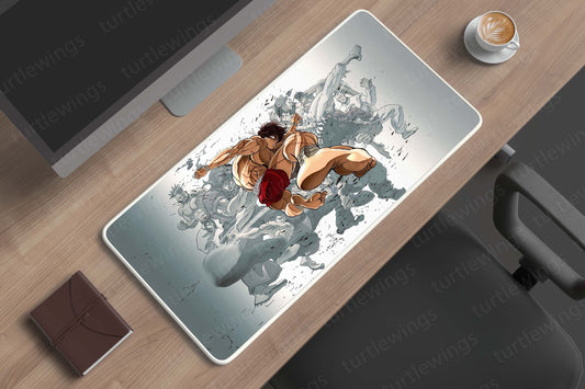 Baki Hanma Deskmat | Raw Power and Energy for Your Workspace