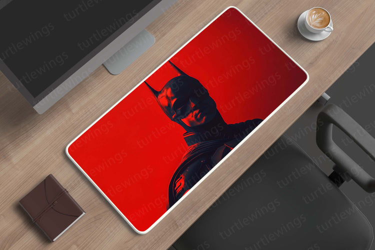 Batman Red Aura Deskmat | Dark Knight Vibes for Your Setup