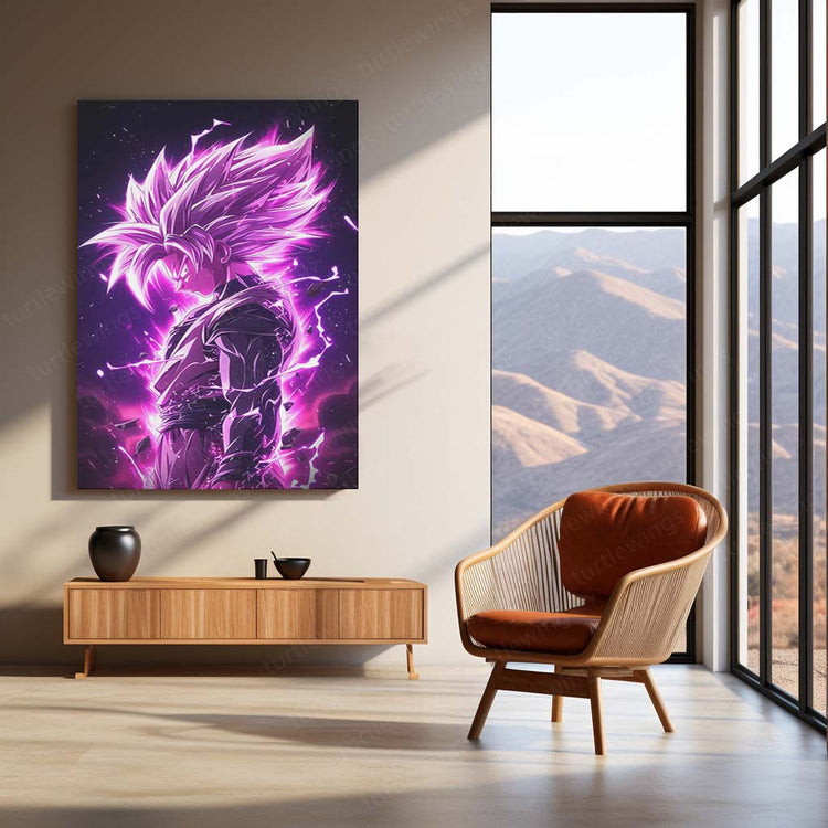 Black Goku Metal Poster | Dragon Ball Super Villain | HD Print 2