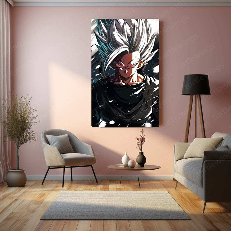 Black Goku Metal Poster – Dragon Ball Z Super Saiyan Art | Powerful Anime Decor 3 - TURTLEWINGS 