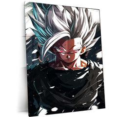 Black Goku Metal Poster – Dragon Ball Z Super Saiyan Art | Powerful Anime Decor 3