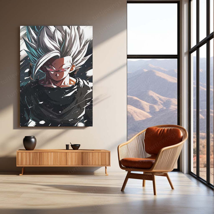 Black Goku Metal Poster | Dragon Ball Super Villain | HD Print 3