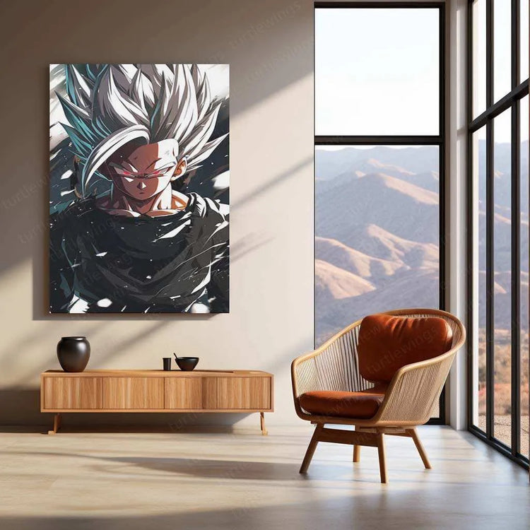 Black Goku Metal Poster – Dragon Ball Z Super Saiyan Art | Powerful Anime Decor 3 - TURTLEWINGS 