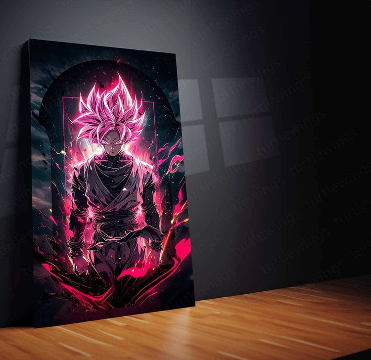 Black Goku Metal Poster – Dragon Ball Z Super Saiyan Art | Powerful Anime Decor 4 - TURTLEWINGS 