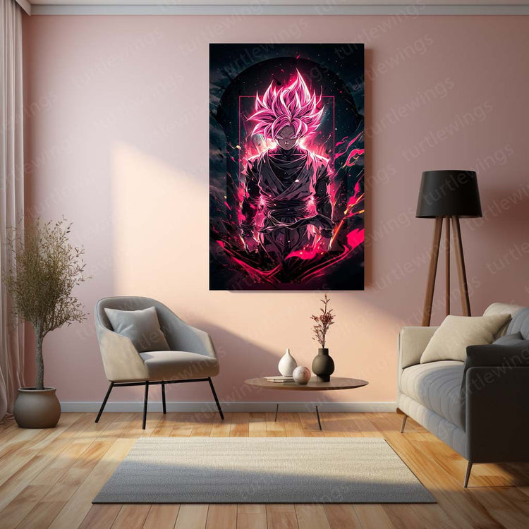 Black Goku Metal Poster | Dragon Ball Super Villain | HD Print 4