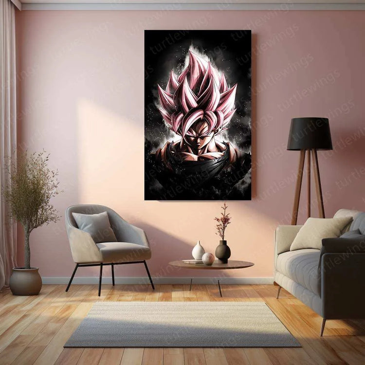 Black Goku Metal Poster – Dragon Ball Z Super Saiyan Art | Powerful Anime Decor 5 - TURTLEWINGS 