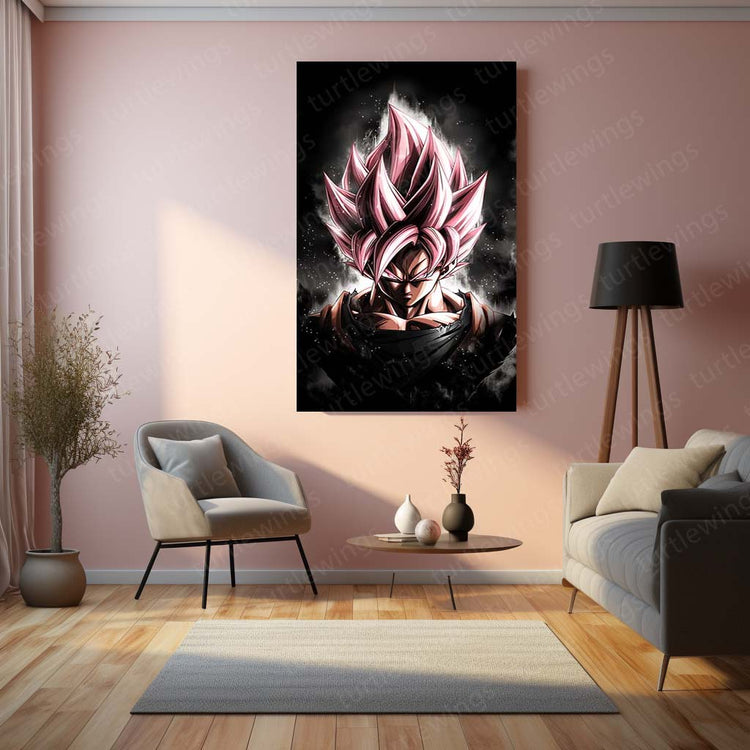 Black Goku Metal Poster | Dragon Ball Super Villain | HD Print 5