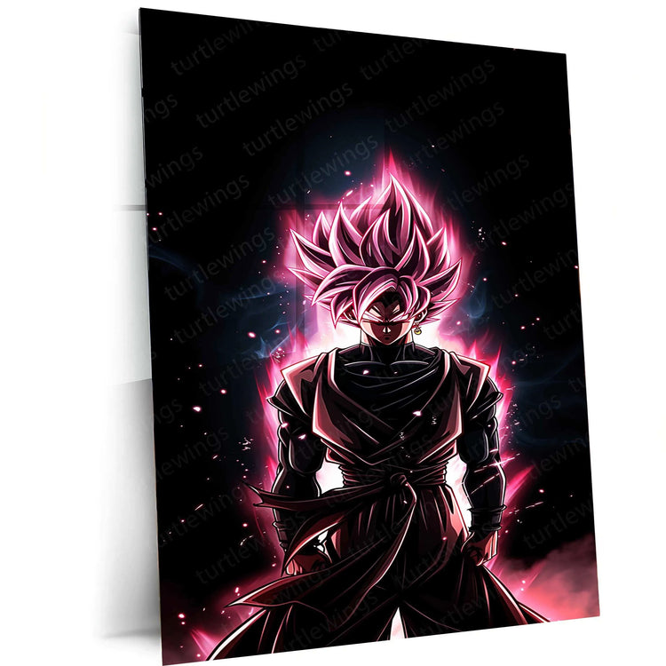 Black Goku Metal Poster – Dragon Ball Z Super Saiyan Art | Powerful Anime Decor 6 - TURTLEWINGS 