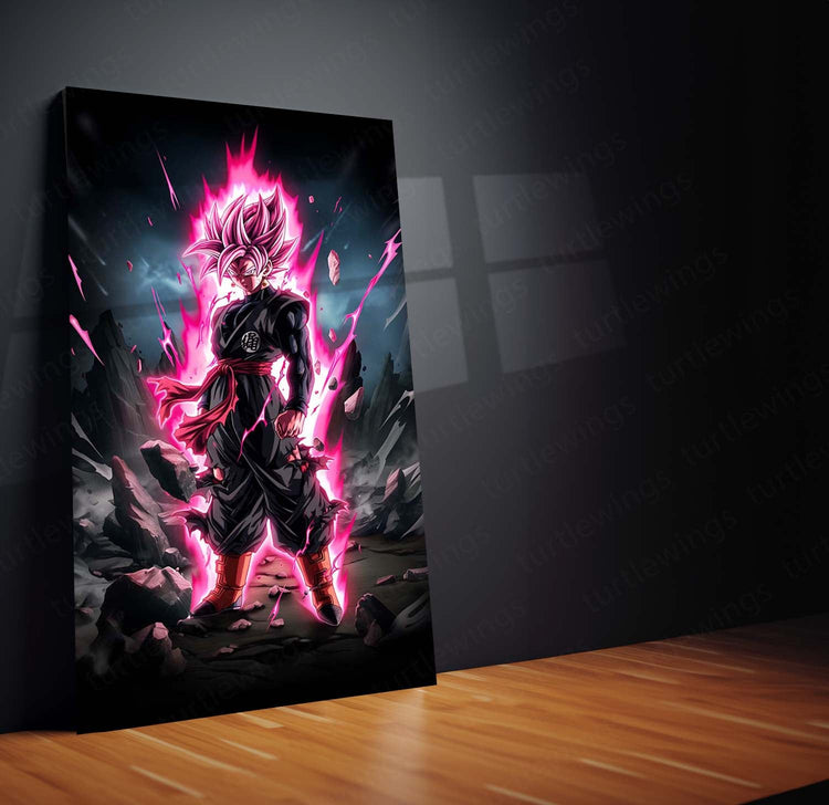 Black Goku Metal Poster | Dragon Ball Super Villain | HD Print 7