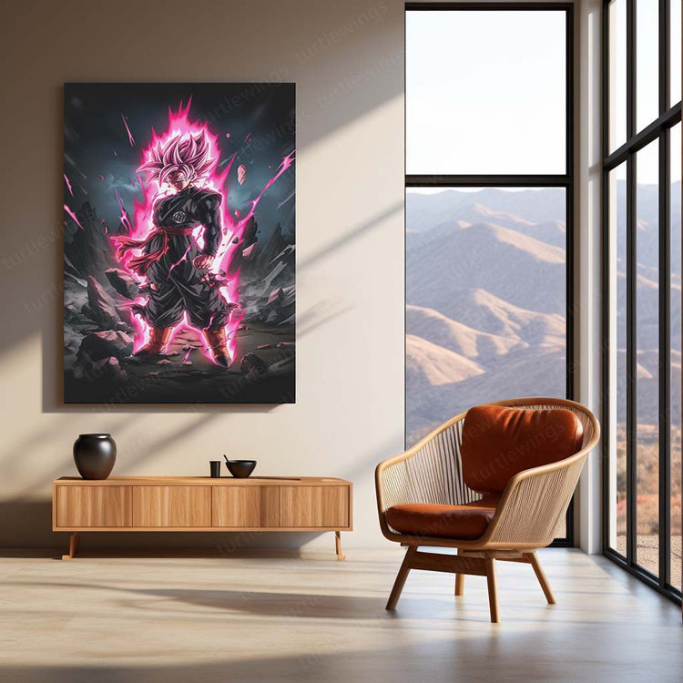 Black Goku Metal Poster | Dragon Ball Super Villain | HD Print 7