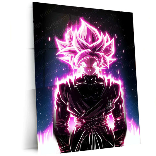 Black Goku Metal Poster – Dragon Ball Z Super Saiyan Art | Powerful Anime Decor 8 - TURTLEWINGS 