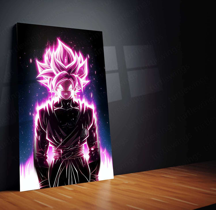 Black Goku Metal Poster – Dragon Ball Z Super Saiyan Art | Powerful Anime Decor 8 - TURTLEWINGS 