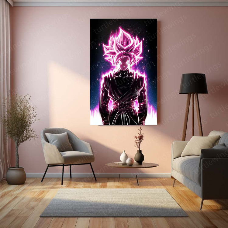 Black Goku Metal Poster | Dragon Ball Super Villain | HD Print 8