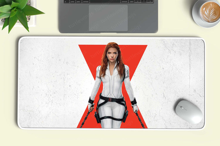 Black Widow Deskmat | Fierce and Bold Design for Marvel Fans