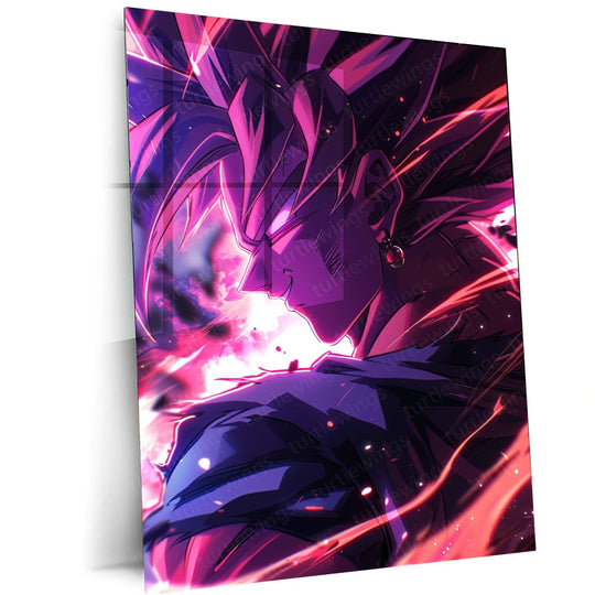 Dark Power - Black Goku DBZ Metal Poster | Anime Wall Art | HD Quality 02