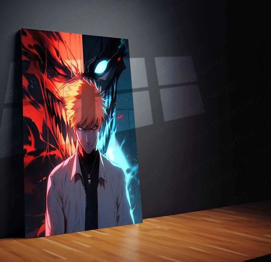 Bleach: Metal Poster | Anime Wall Art | Ichigo Kurosaki & Gotei 2 - TURTLEWINGS 