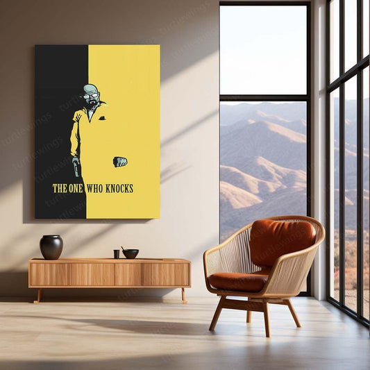 Breaking Bad Iconic Metal Poster | 'Chemistry of Power' Art | Turtlewings Collection