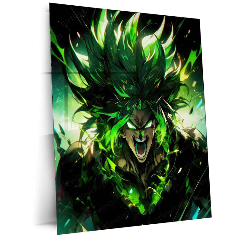 Broly Legendary Super Saiyan Metal Poster | Dragon Ball Series | Turtlewings Art