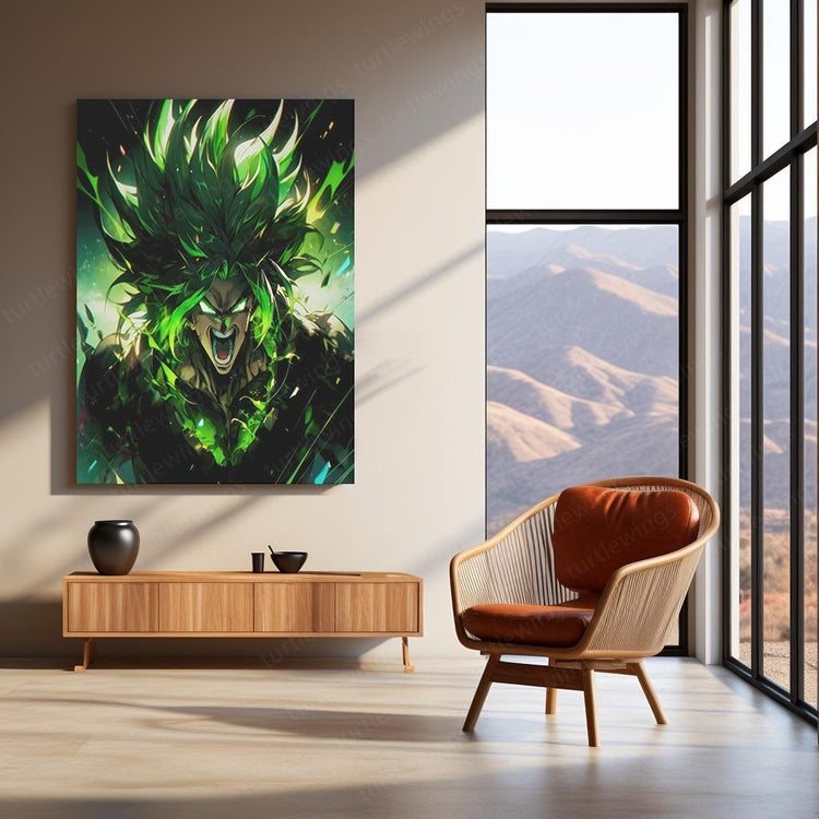 Broly Legendary Super Saiyan Metal Poster | Dragon Ball Series | Turtlewings Art