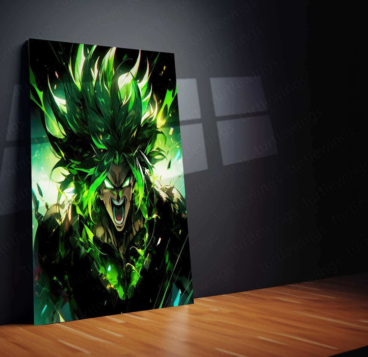 Dragon Ball Super: Broly Metal Poster | Goku vs. Broly Anime Wall Art | Saiyan Battle Print - TURTLEWINGS 