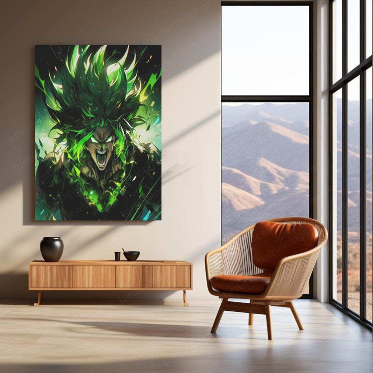 Dragon Ball Super: Broly Metal Poster | Goku vs. Broly Anime Wall Art | Saiyan Battle Print - TURTLEWINGS 