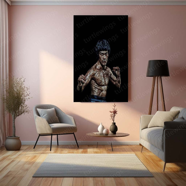 Martial Arts Legend - Bruce Lee Metal Poster | Iconic Wall Art | HD Print