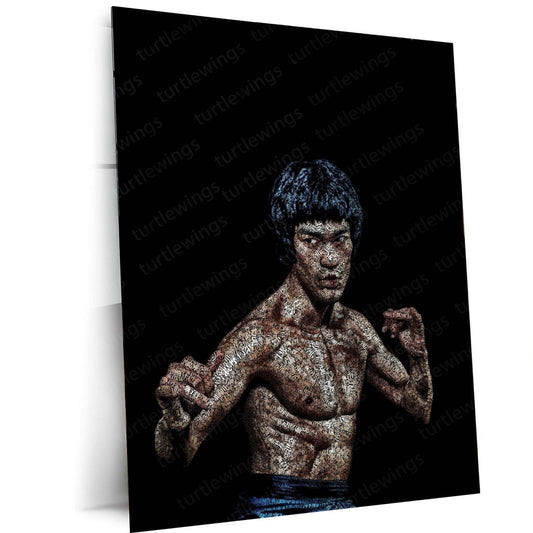 Martial Arts Legend - Bruce Lee Metal Poster | Iconic Wall Art | HD Print