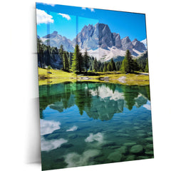 Nature Metal Poster | Scenic Landscape Wall Art | Tranquil & Aesthetic Decor