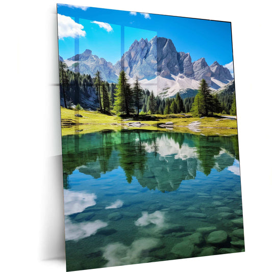 Nature Metal Poster | Scenic Landscape Wall Art | Tranquil & Aesthetic Decor - TURTLEWINGS 